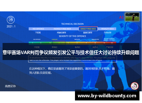 意甲赛场VAR判罚争议频发引发公平与技术信任大讨论持续升级问题